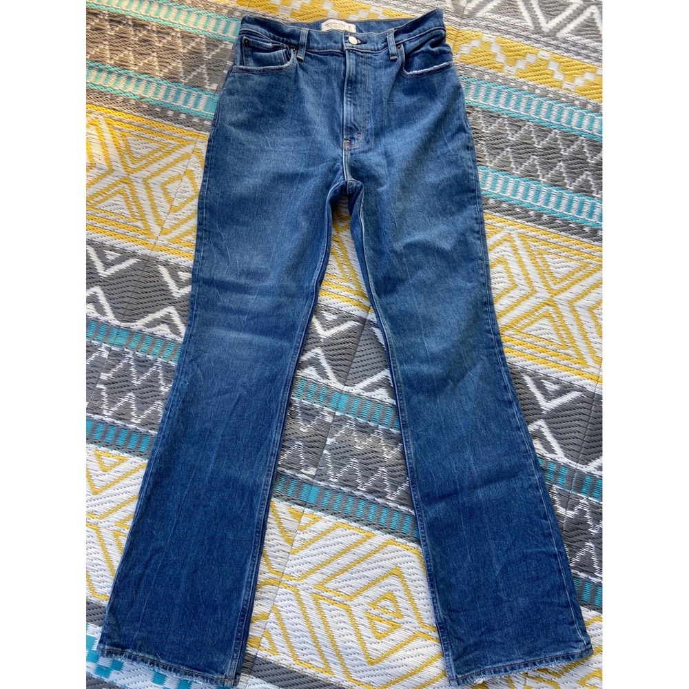 Abercrombie & Fitch Dark Blue Flared Jeans